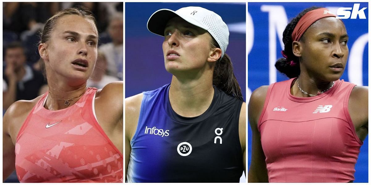 Iga Swiatek, Aryna Sabalenka and Coco Gauff won