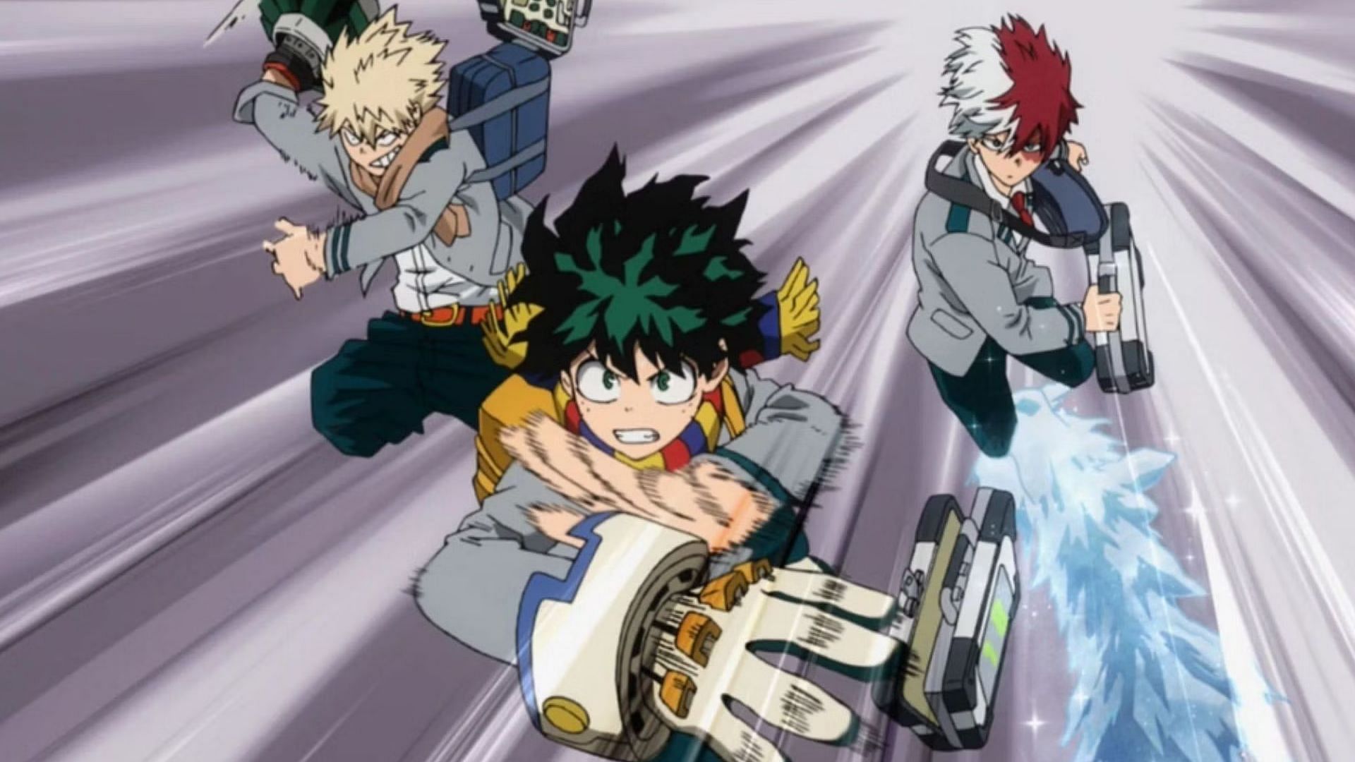 The main trio from My Hero Academia (Image via Studio Bones)