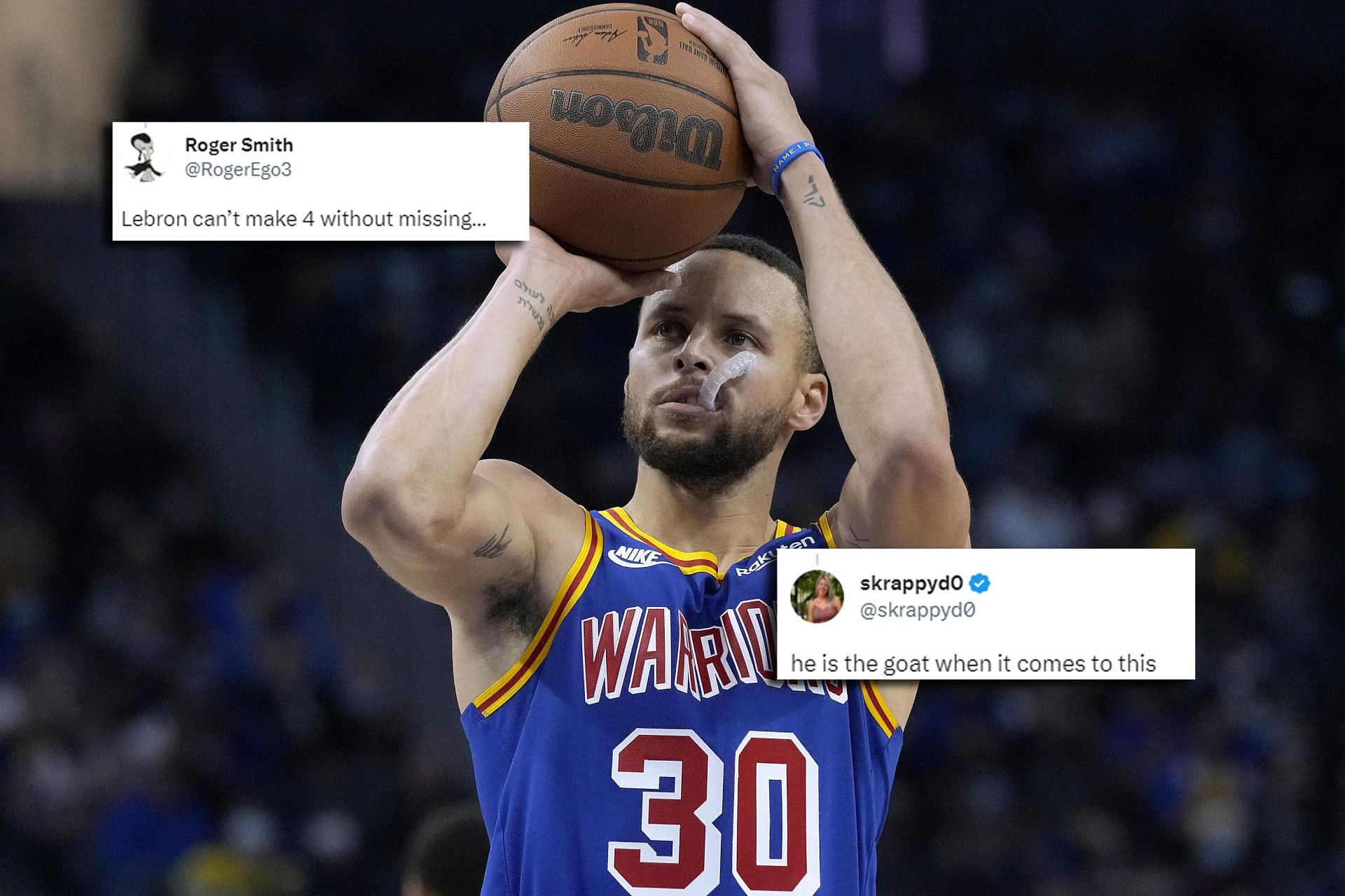 Fans react to Steph Curry not missing a 3-pointer for 5 minutes