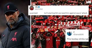 “We need him against Spurs’ attack”, “This lowkey stinks” – Liverpool fans worried as 24-year-old misses starting line-up for Tottenham game