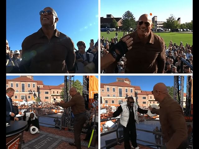 Watch: Deion Sanders surprised by The Rock's sudden appearance on College  GameDay broadcast for Week 3