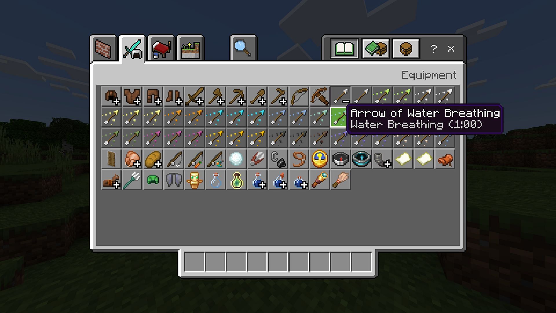 Some tipped arrows simply get ignored compared to their counterparts (Image via Mojang)