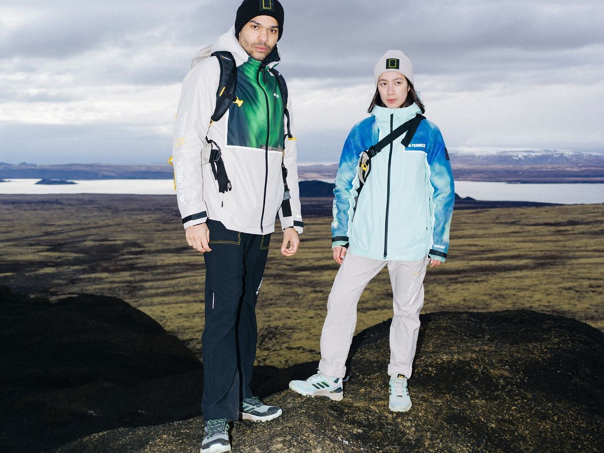 Adidas x National Geographic Aurora Borealis collection (Image via Adidas)