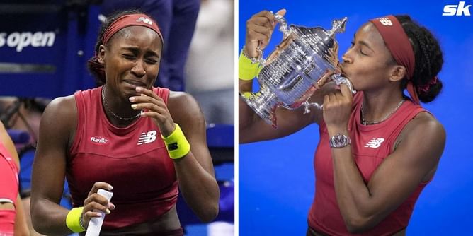WATCH: Coco Gauff bursts into tears on court after manufacturing stunning comeback to win maiden US Open title