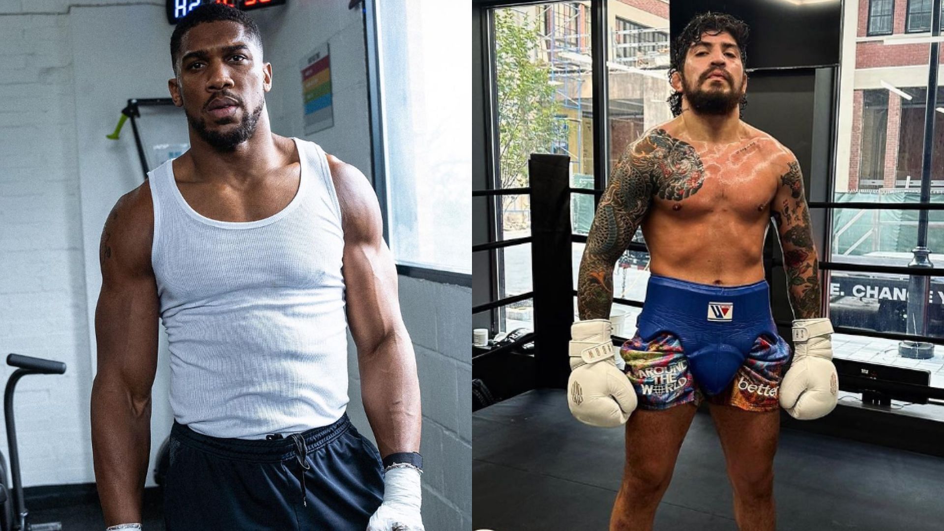 Anthony Joshua (left), Dillon Danis (right) [Images courtesy of @anthonyjoshua &amp; @dillondanis on Instagram]