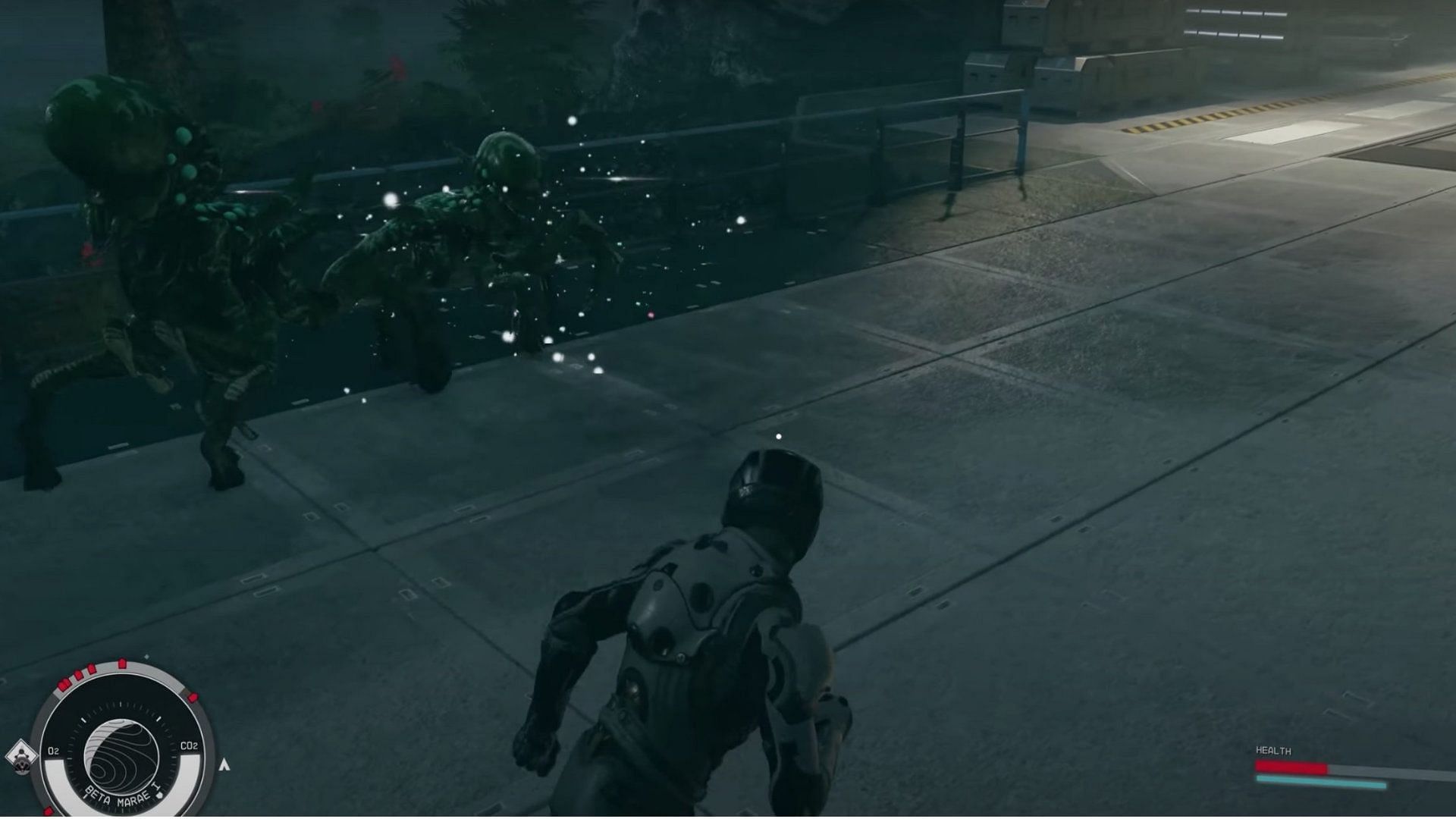 Alien Reanimation helps in situations when your character is surrounded by enemies (Image via Bethesda)