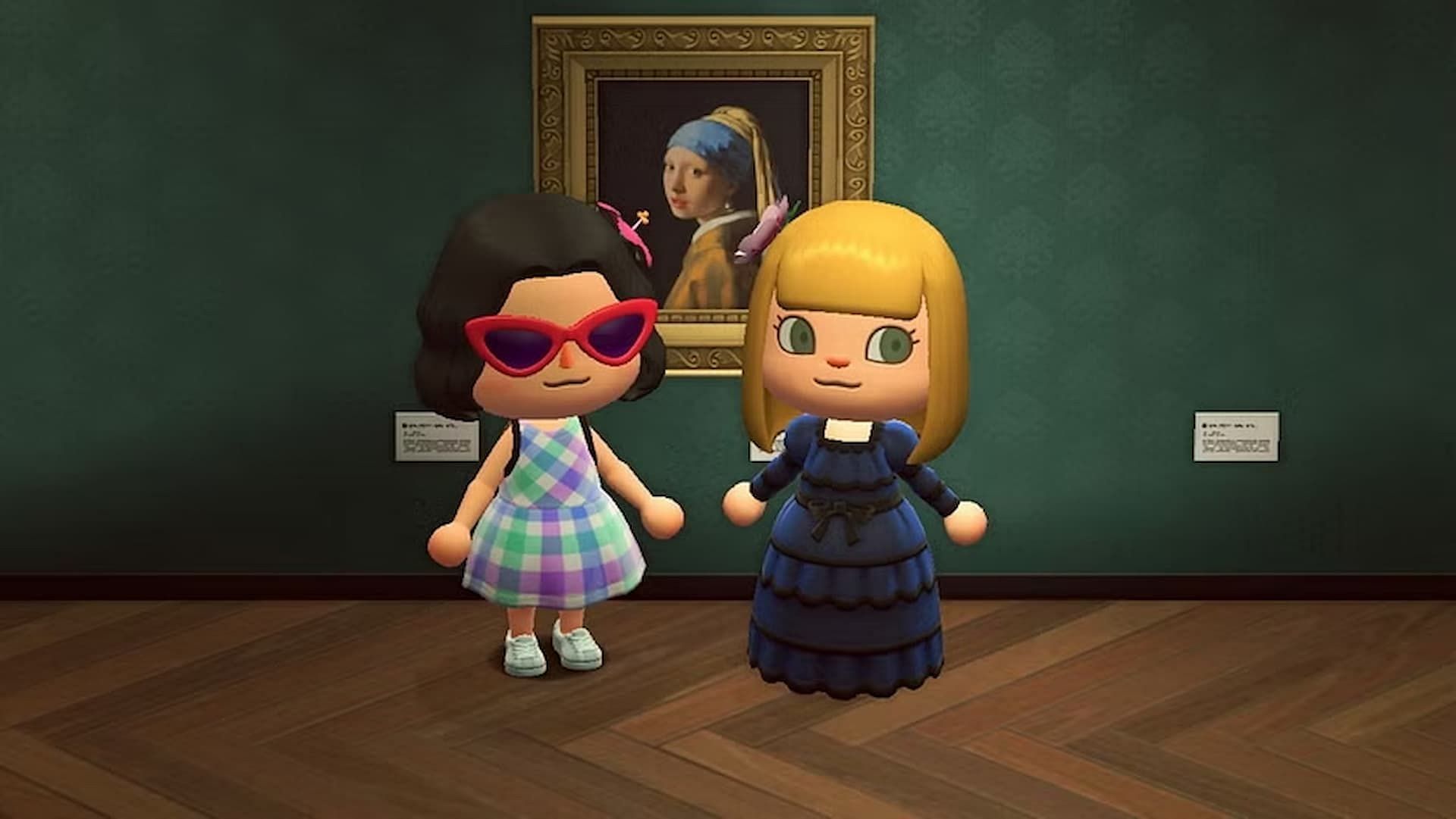 Animal Crossing New Horizons has some really interesting artwork on display (Image via Nintendo)