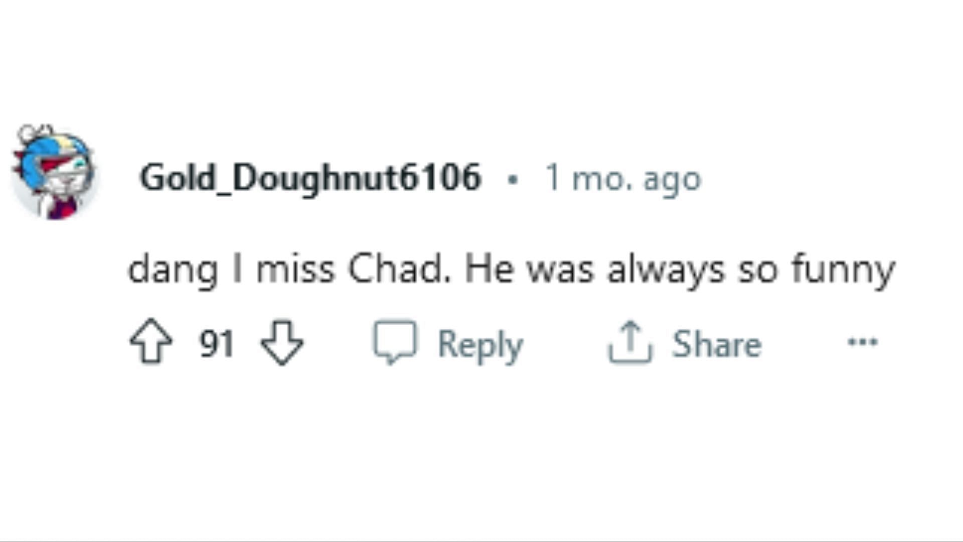 Netizens voice their opinion regarding Chad (Image via Reddit / Ok_Neighborhood240)