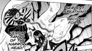 Obanai Iguro using Serpent breathing (Image via Shueisha)