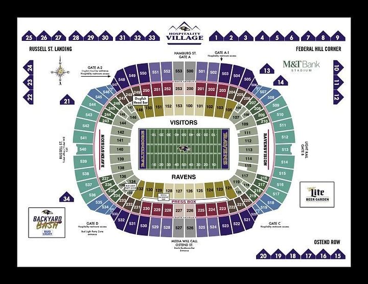 What is the capacity of M&T Bank Stadium?