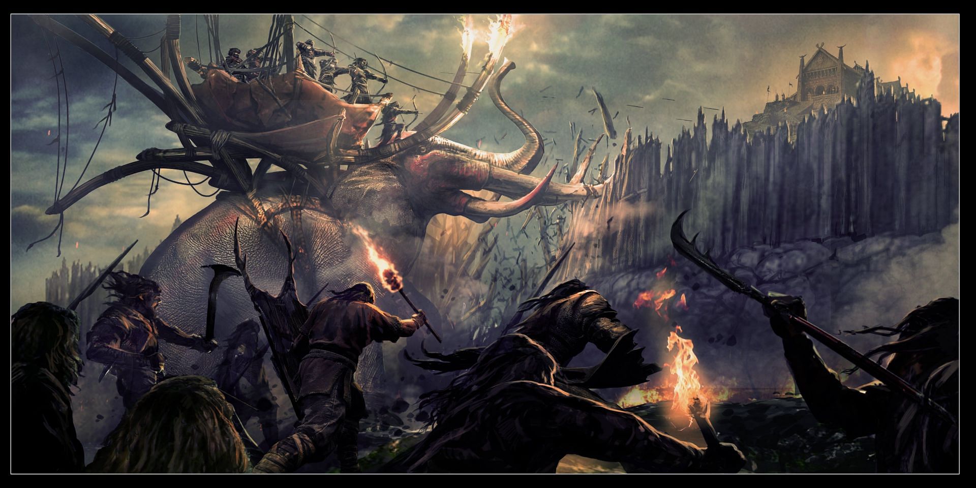 Concept art of the upcoming LOTR movie (Image via IGN)