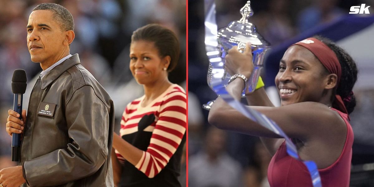 Barack Obama Michelle Obama Coco Gauff US Open 2023 title win