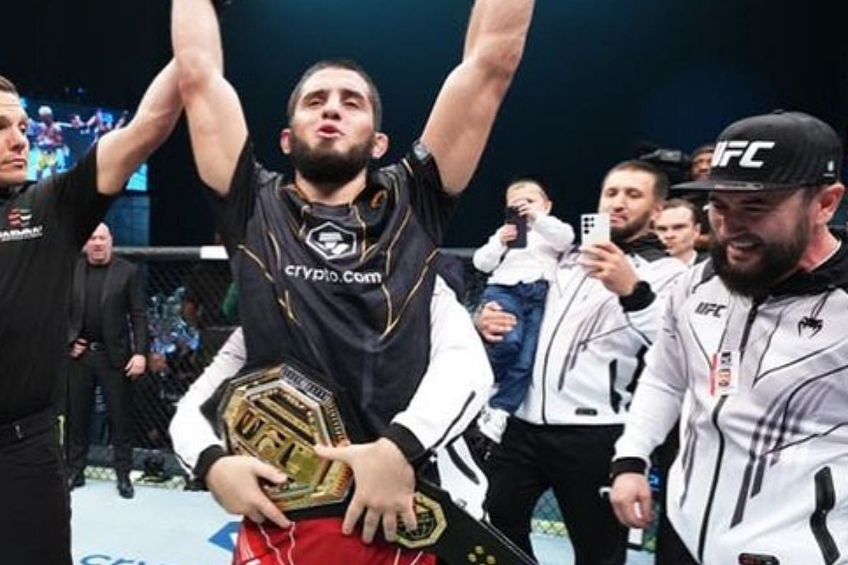 Can Islam Makhachev hold onto the lightweight title next month? [Image Credit: @islam_makhachev on Instagram]
