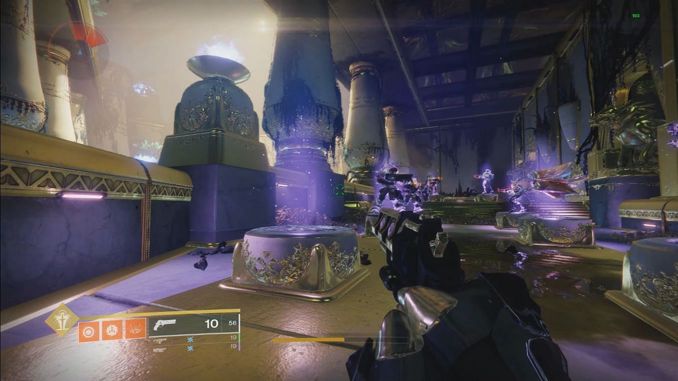 Tribute Hall shooting range (Image via Bungie)