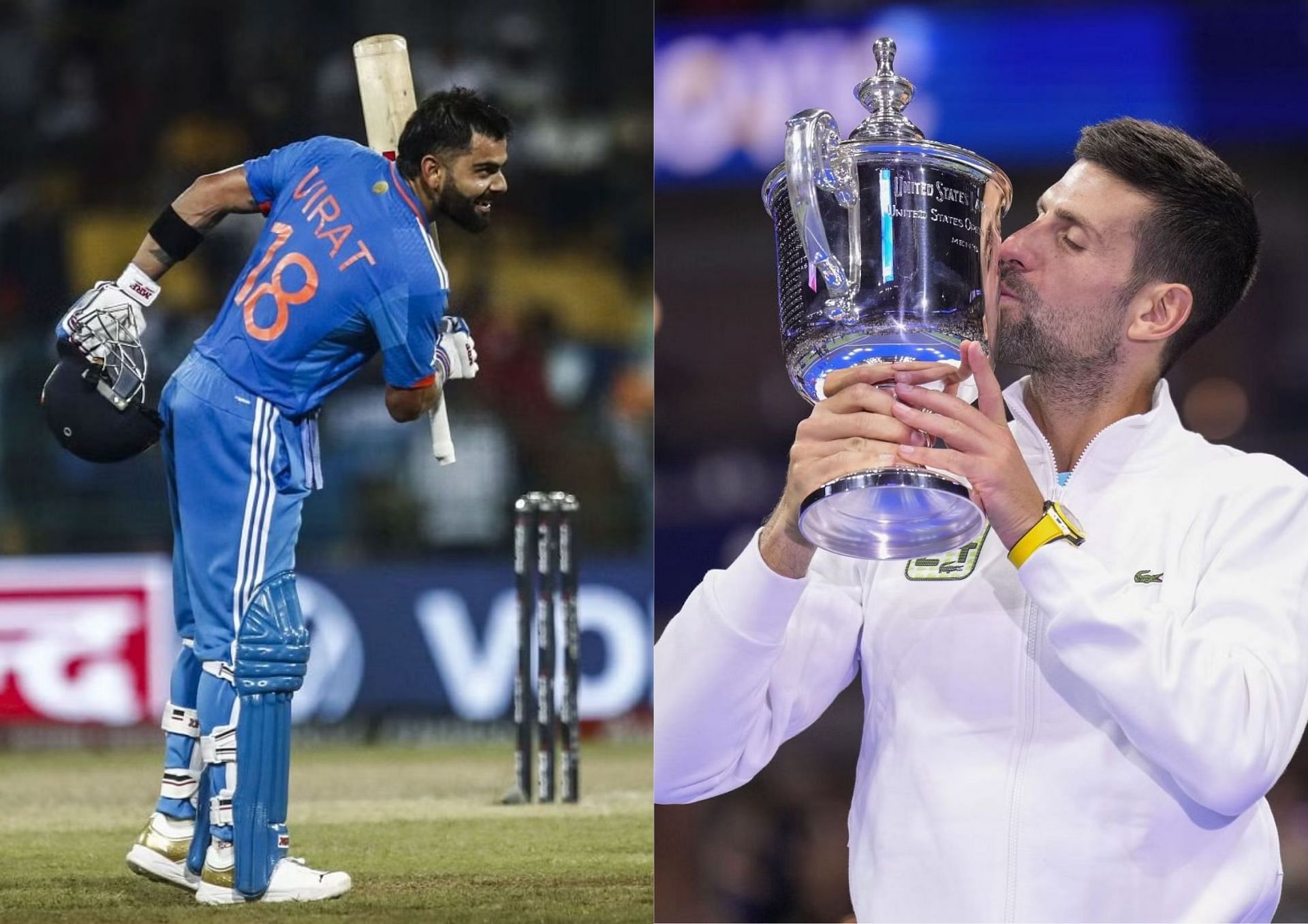 Virat Kohli and Novak Djokovic - elite sportsmen in their own right!