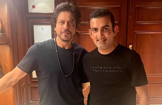 “He’s not just the king of Bollywood but the king of hearts” - Gautam Gambhir shares a picture with Shah Rukh Khan