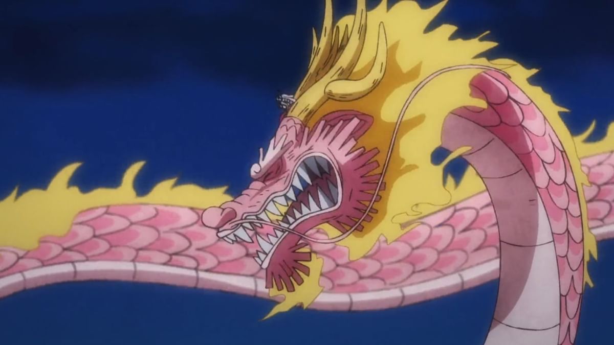 One Piece episode 1075 Kaido unveils the Flame Dragon Torch, Luffy