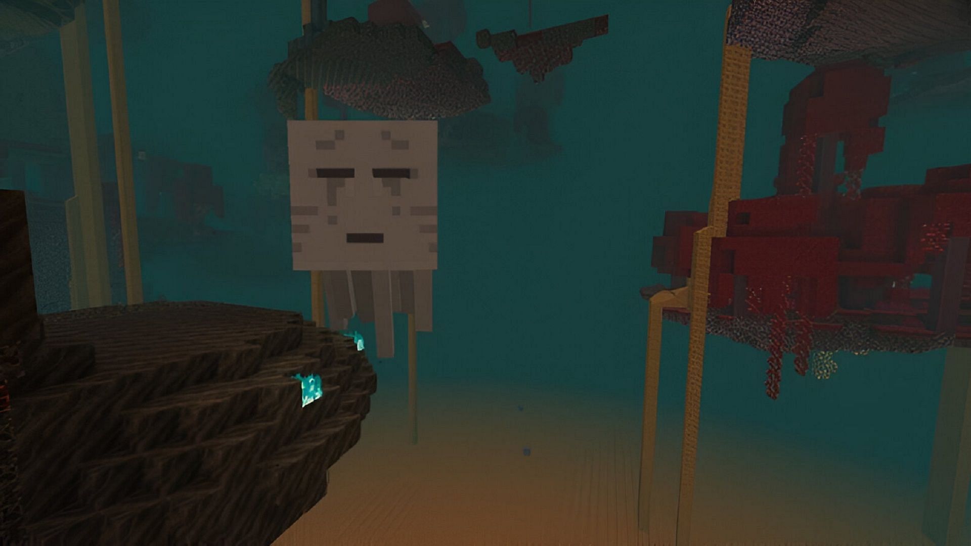 Ghasts&#039; height are only matched by their destructive potential (Image via Mojang)