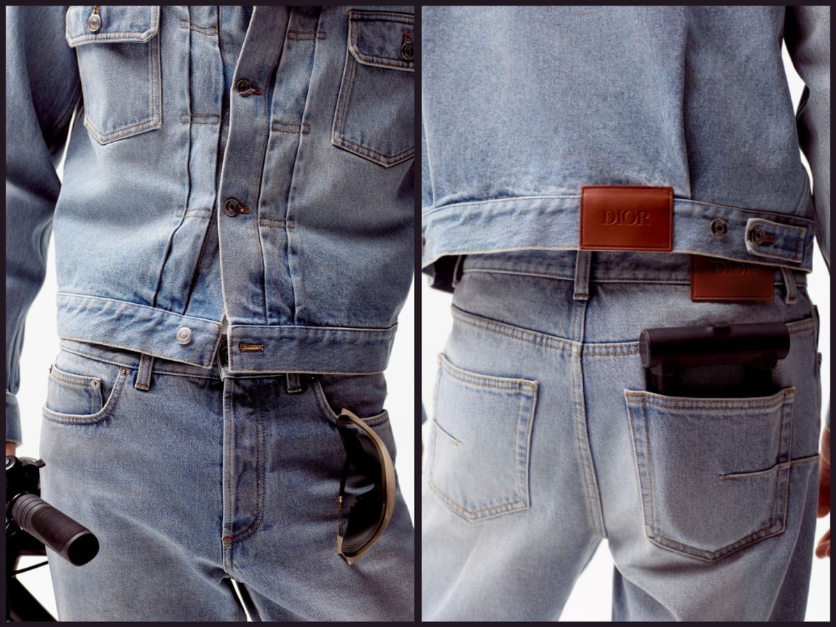 Denim on denim for a casual look (Image via Dior)