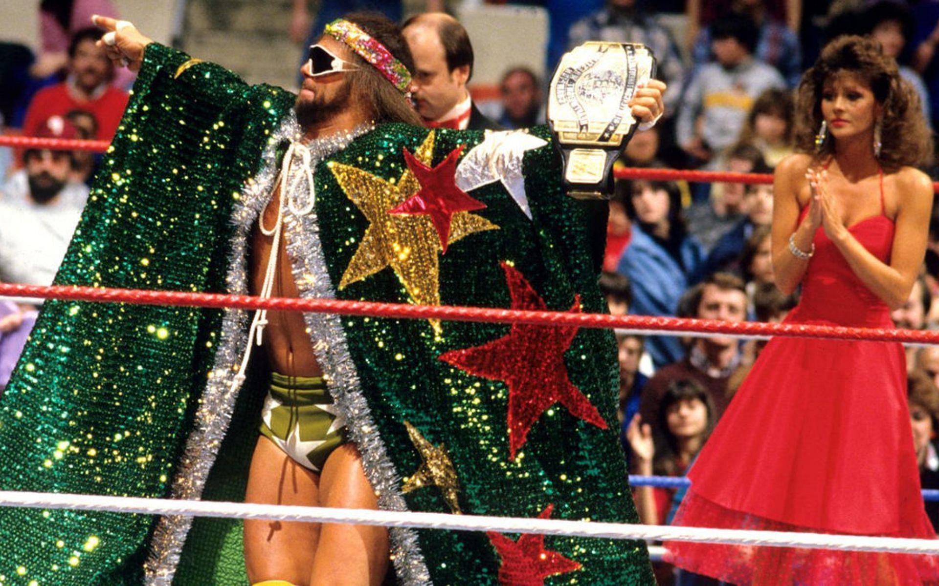Macho Man Randy Savage and the lovely Miss Elizabeth.