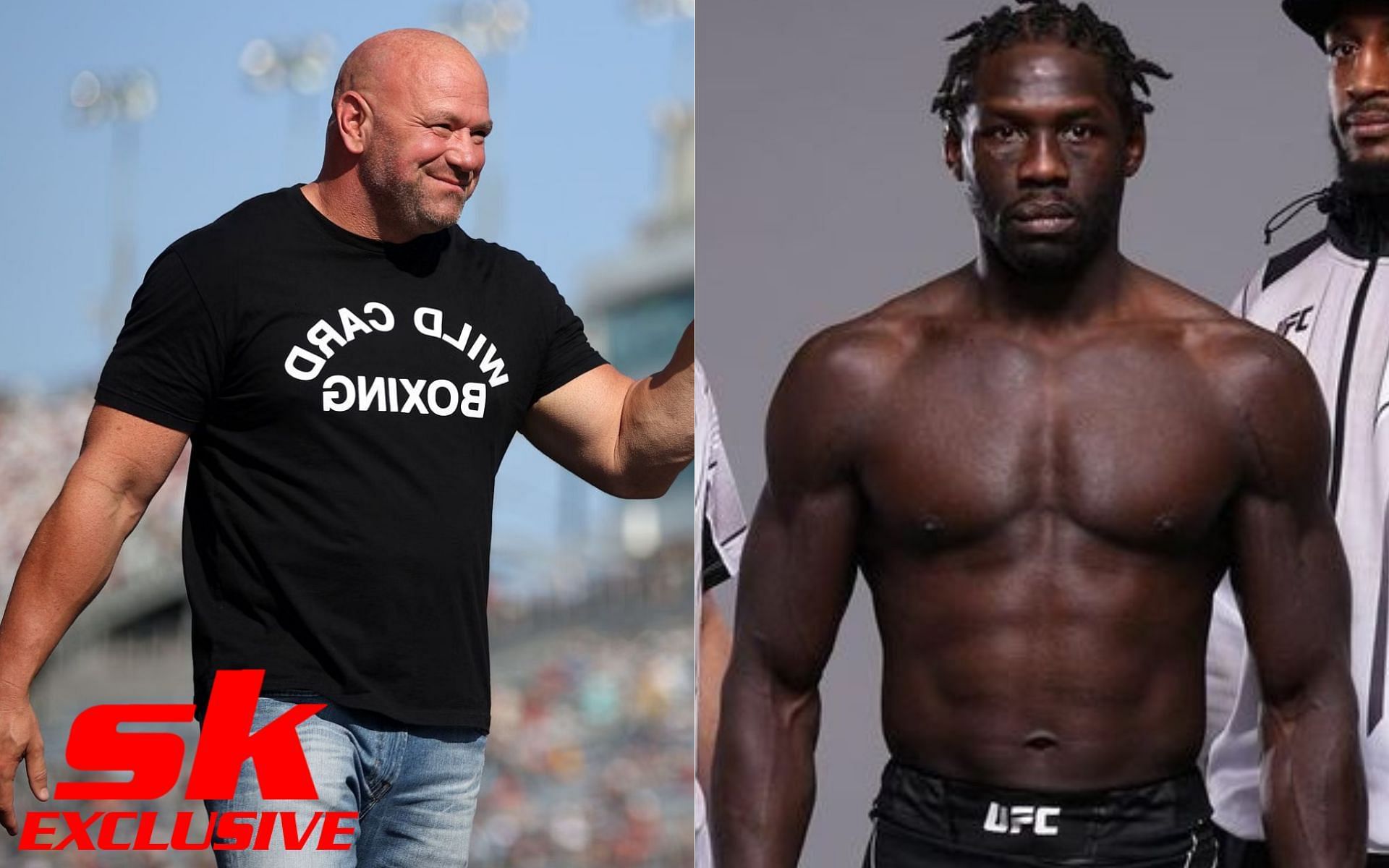 Dana White (left) and Jared Cannonier (right) [Image credits: @killagorillamma on Instagram]