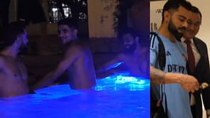 [Watch] Team India celebrate thumping win over Pakistan with much-needed recovery session in the swimming pool