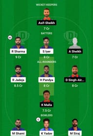 IND vs NEP Dream11 Prediction, Match 5, Head-to-head Team