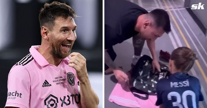 “Thank you, God” - Ex-Real Madrid star’s son meets Lionel Messi, reaction goes viral