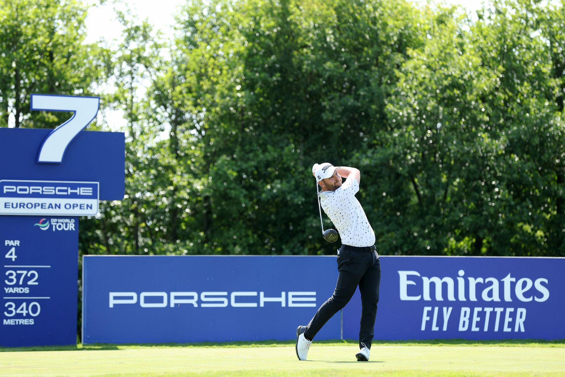 Jordan Smith at the Porsche European Open (Image via Getty)