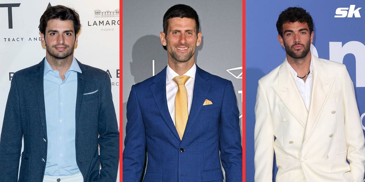 Novak Djokovic, Matteo Berrettini, and F1 star Carlos Sainz attend Ryder Cup opening ceremony