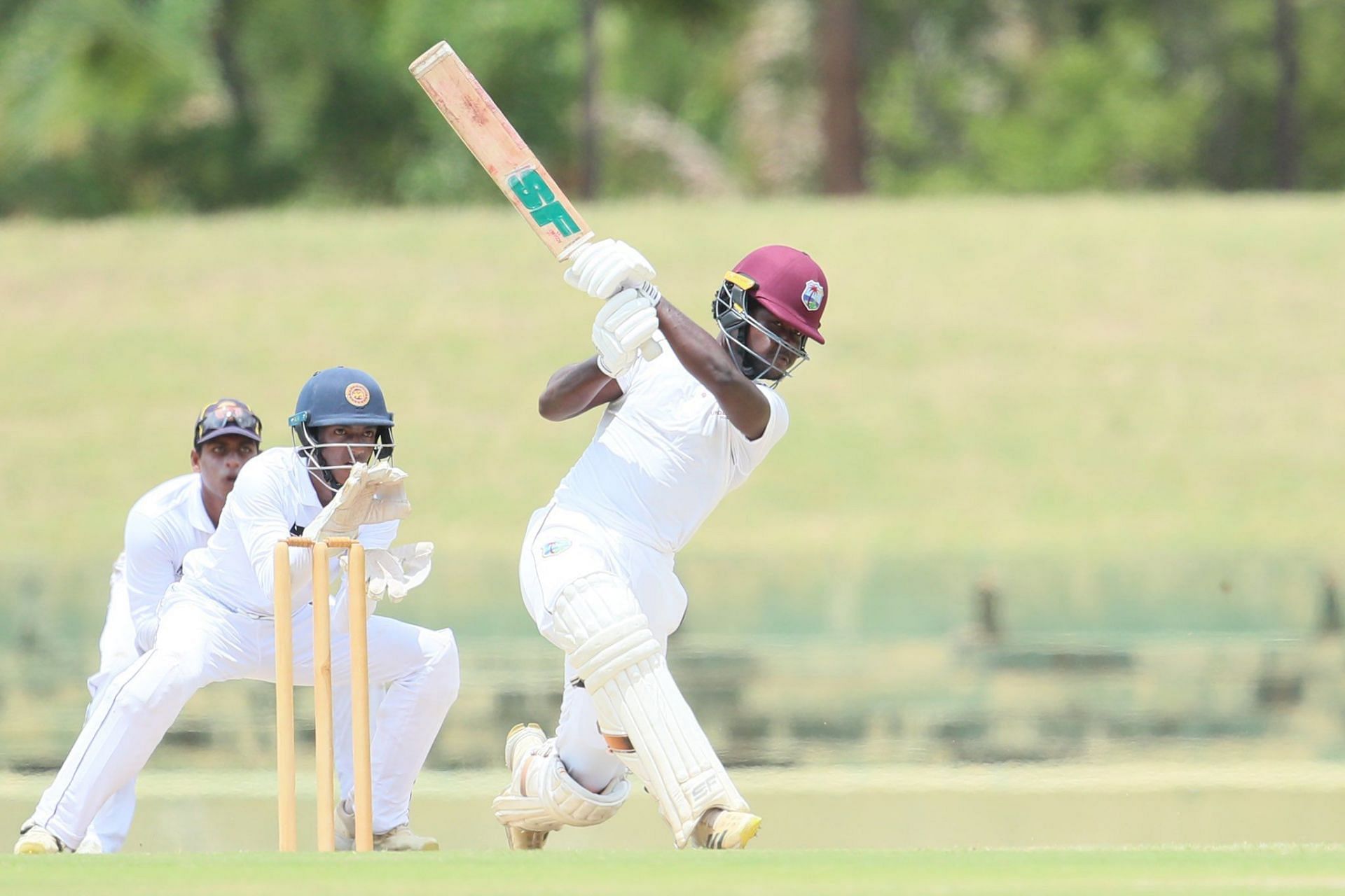 जॉर्डन जॉनसन ने एक बेहतरीन शतक जड़ा (Photo Courtesy : Windies Cricket)