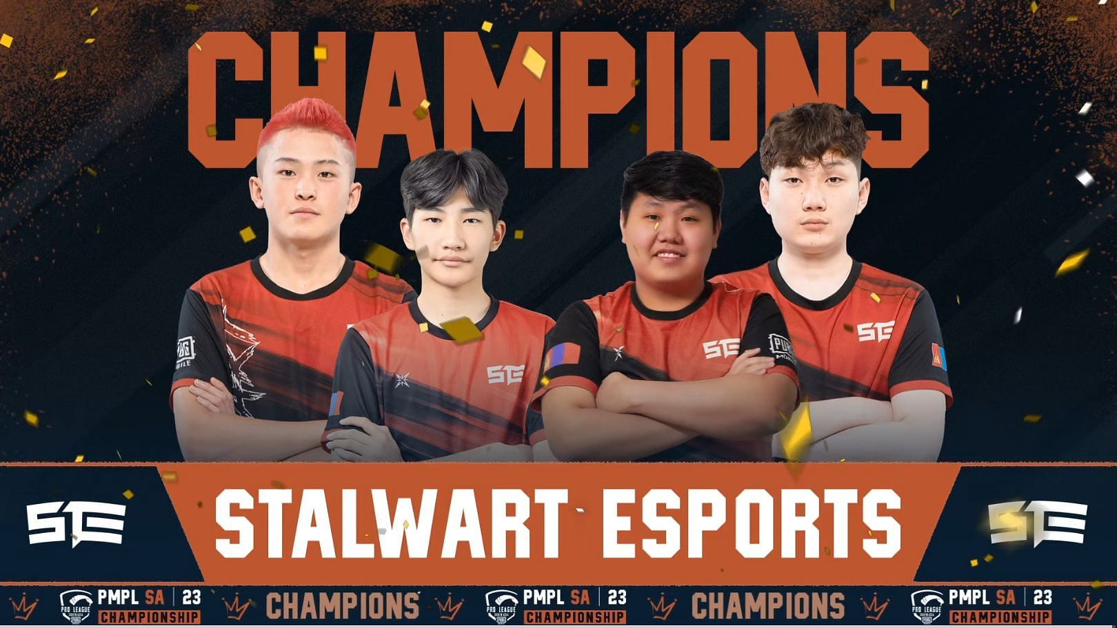 Stalwart Esports clinched PMPL South Asia Championship 2023 Fall (Image via PUBG Mobile)
