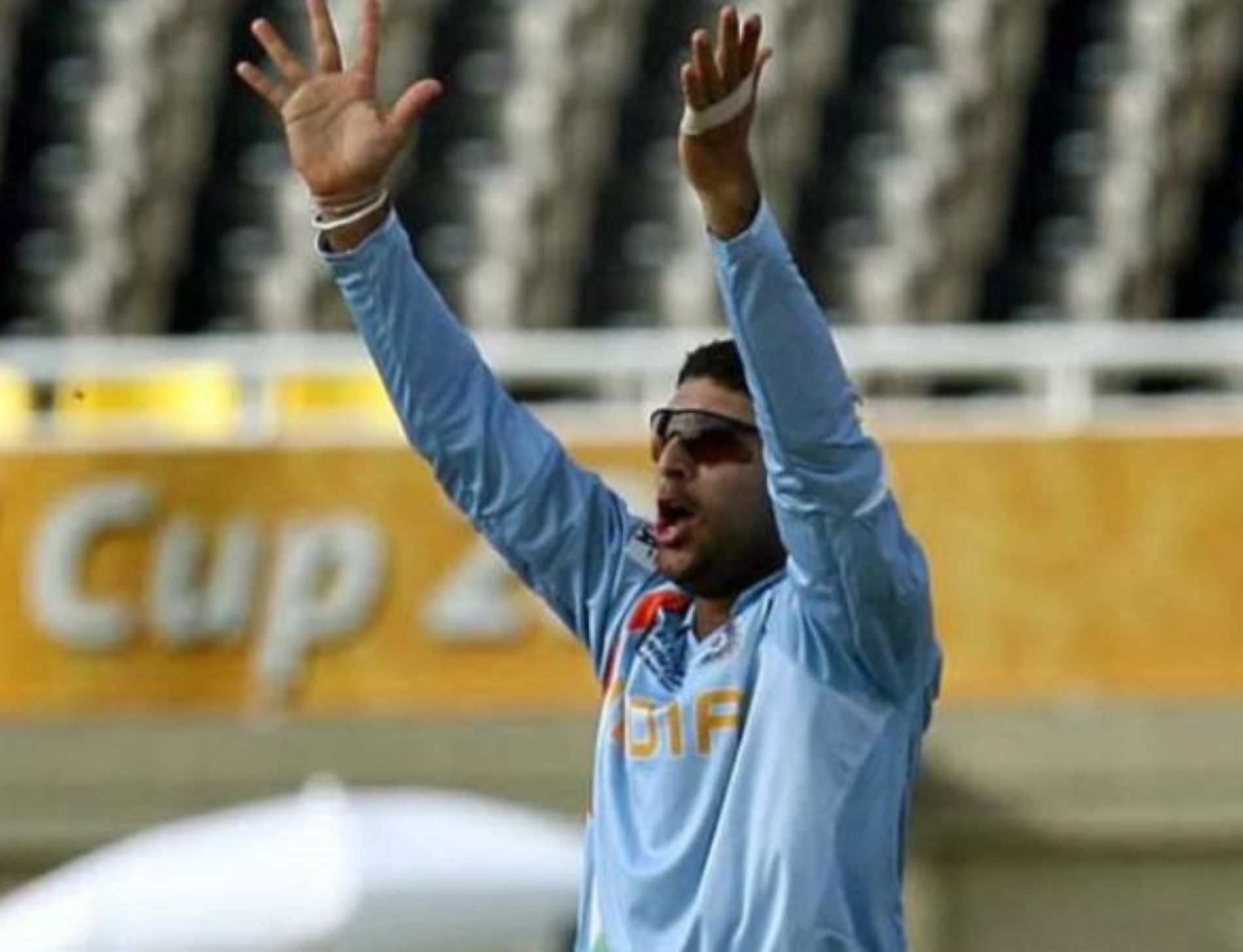 Yuvraj spun a web around the Netherlands batters in the 2007 World Cup warm-up game.