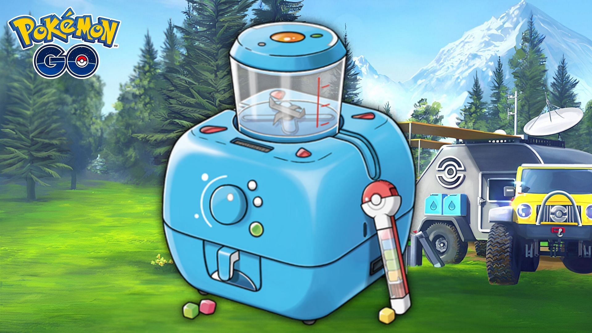 A Berry Blender item seen in the Pokemon series.