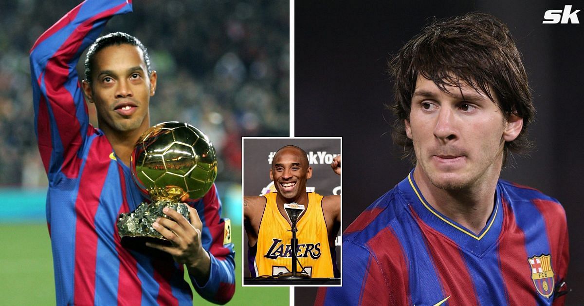 Ronaldinho introduced Lionel Messi to Kobe Bryant in the most unique way