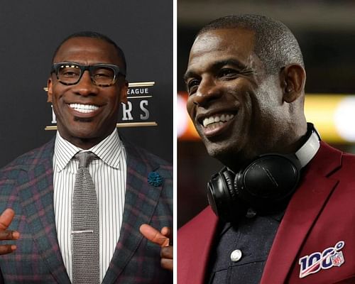 Deion Sanders (R) and Shannon Sharpe (L)