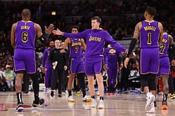 “Love you boys!!!”: LeBron James issues hearty reaction to Austin Reaves and Dennis Schroder embracing each other