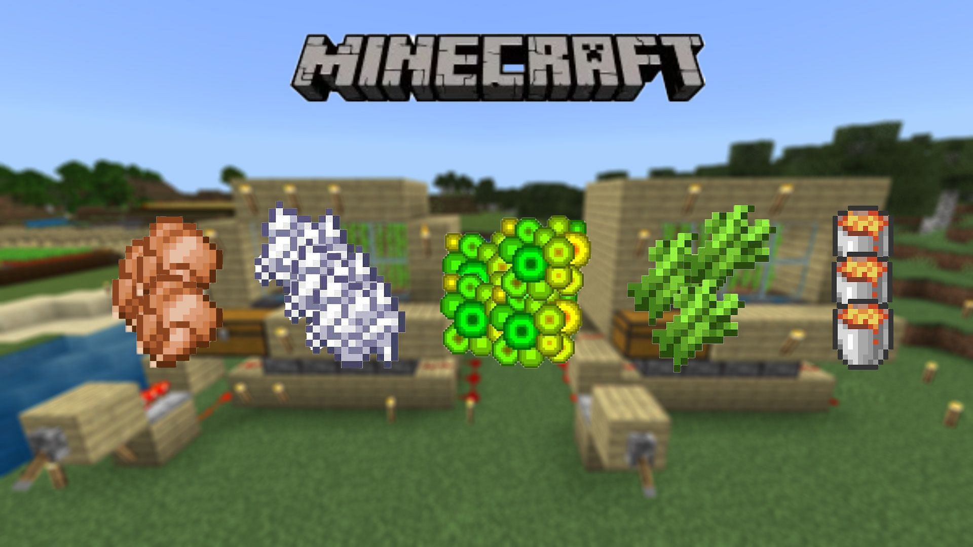 Farms that will help you get tons of materials quickly (Image via Mojang) 