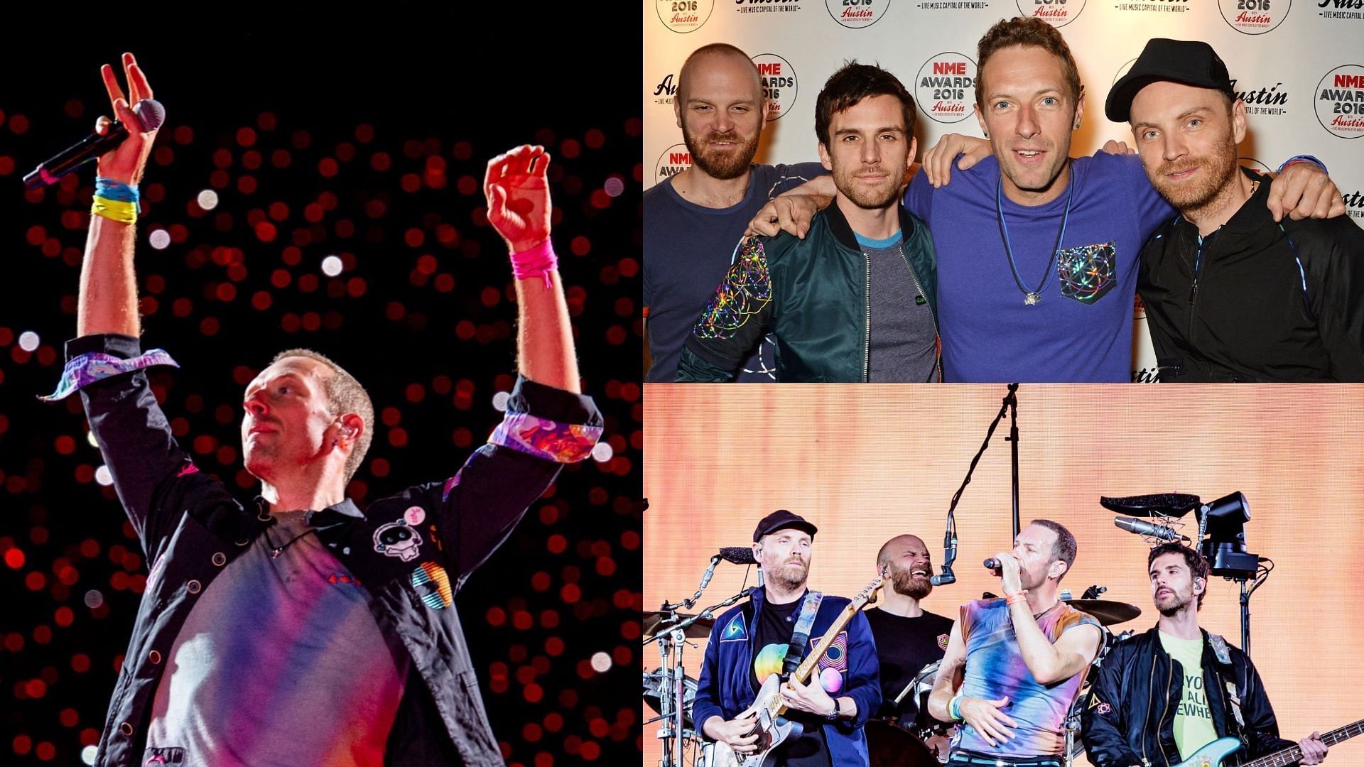 Coldplay is getting sued by their former manager for 12 million dollars. (Images via Getty Images)