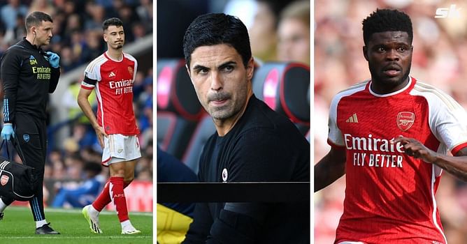 Mikel Arteta delivers injury update on Arsenal duo Gabriel Martinelli and Thomas Partey ahead of north London derby