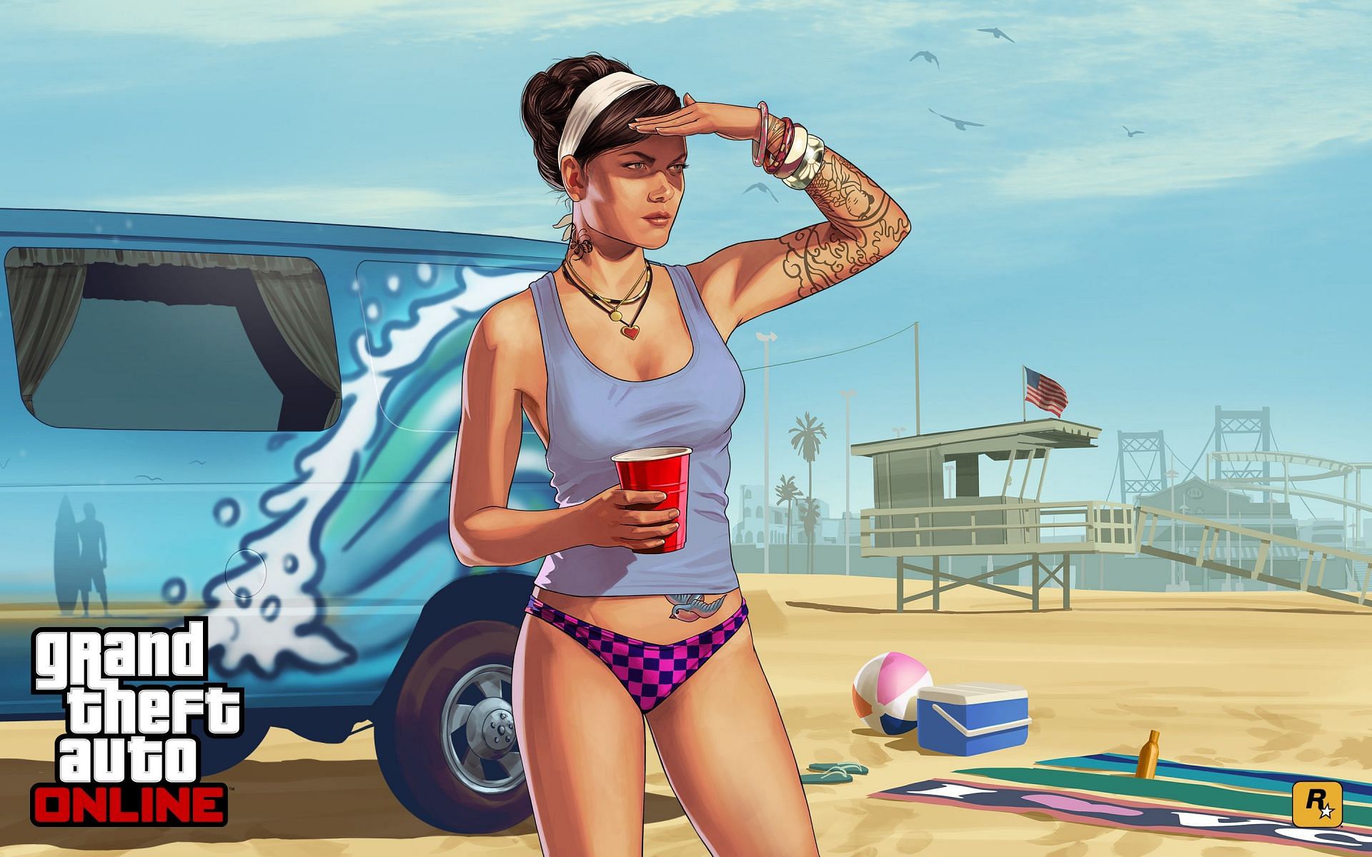 Beach Bum was the game&#039;s first major update (Image via Rockstar Games)