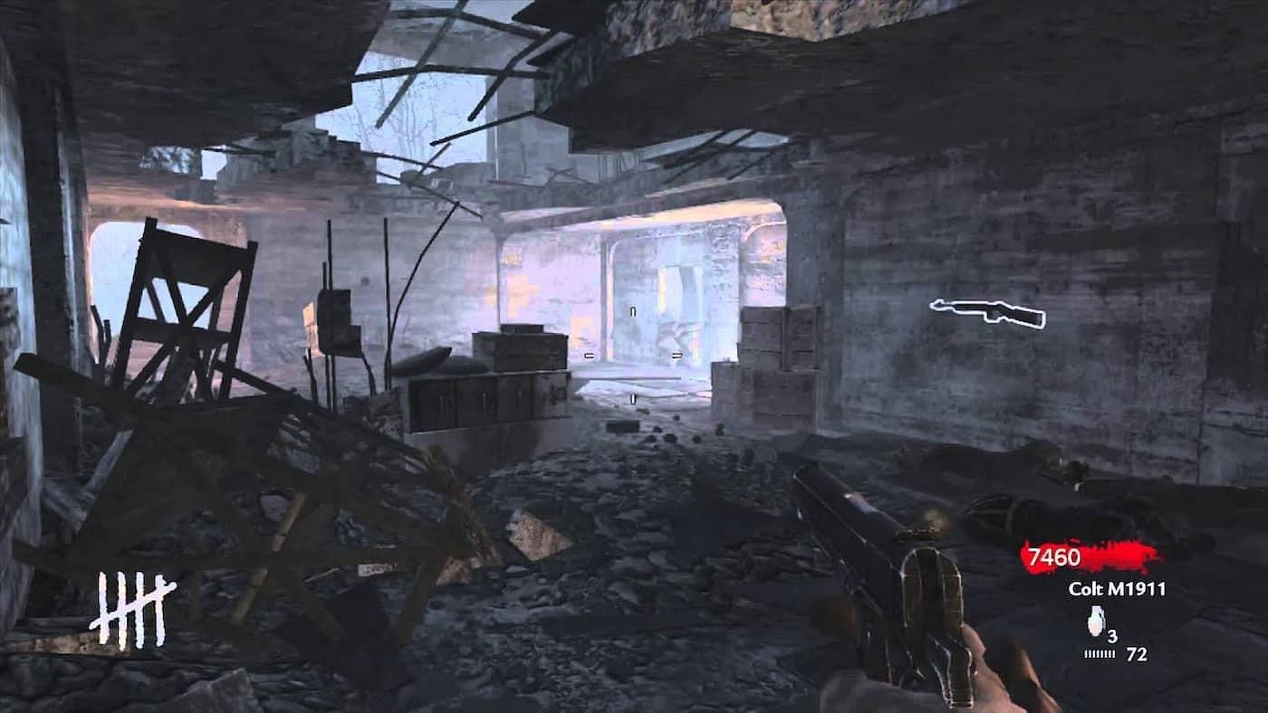 World at War was the first COD game to feature a Zombies mode (Image via Activision)