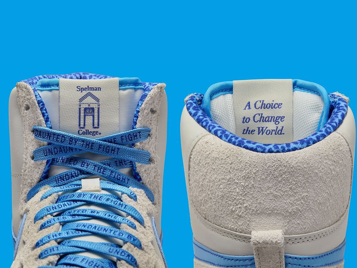 Nike Terminator High &ldquo;Spelman College&rdquo; sneakers&#039; look (Image via Twitter/@_1STLook)