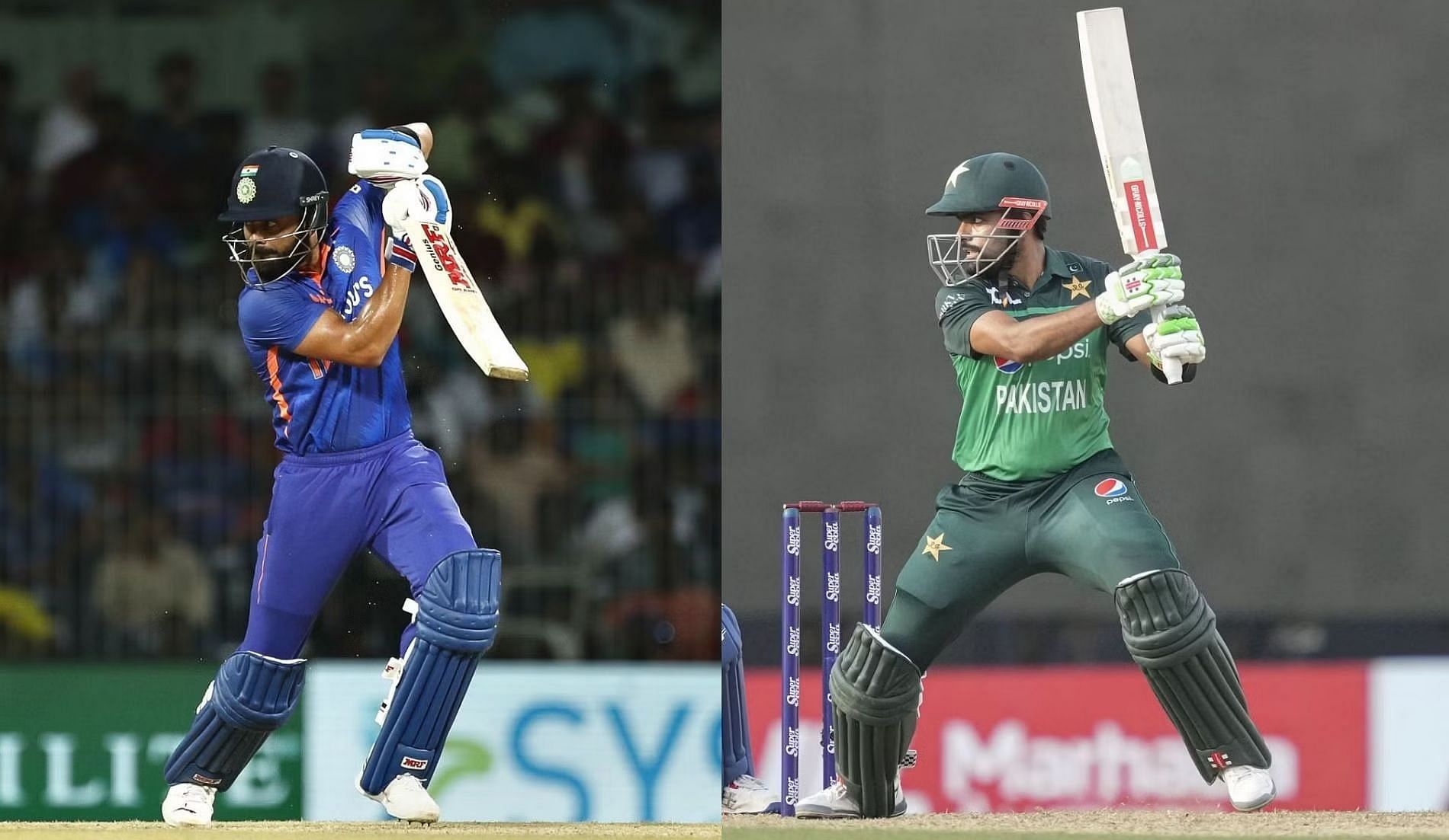 Virat Kohli (L) and Babar Azam have exceptional records in ODI cricket. [P/C: Getty &amp; AP]