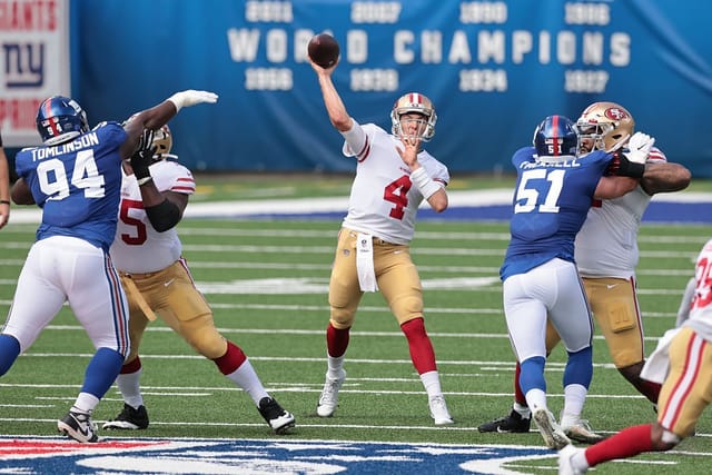 What channel is San Francisco 49ers vs. New York Giants on tonight? TV