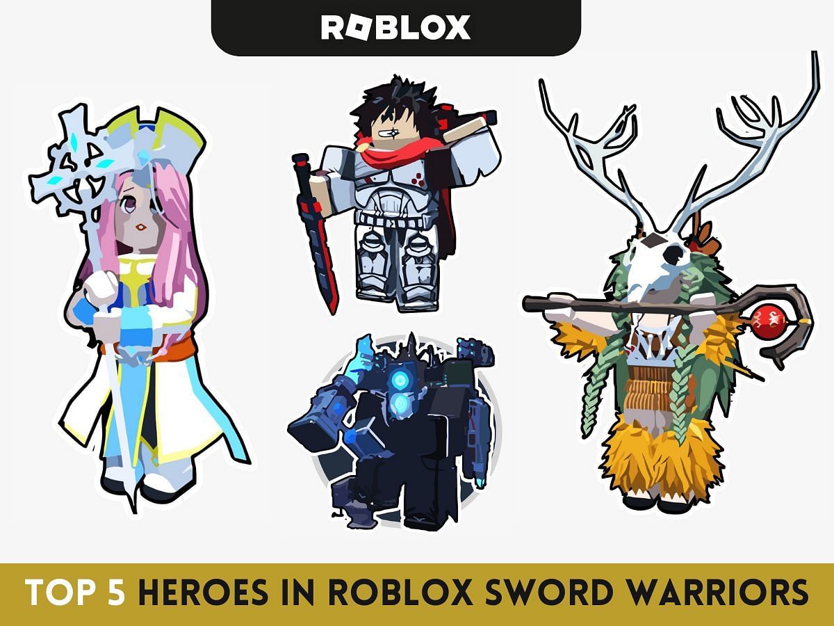 Featured image of the best heroes in Roblox Sword Warriors (Image via Sportskeeda)