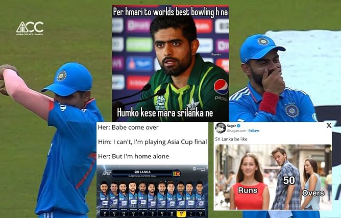 "Kohli ensuring Sri Lanka cross 49 with that overthrow"- Top 10 funny memes after Sri Lanka skittle out for 50 in Asia Cup final against India