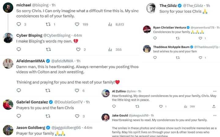 Chris Weidman pens heartbreaking eulogy after family member loses