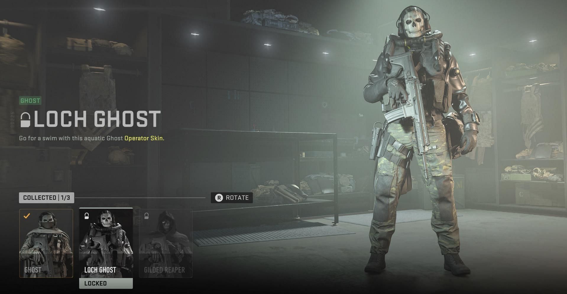 Loch Ghost skin in Warzone 2 &amp; Modern Warfare 2 (Image via Activision)