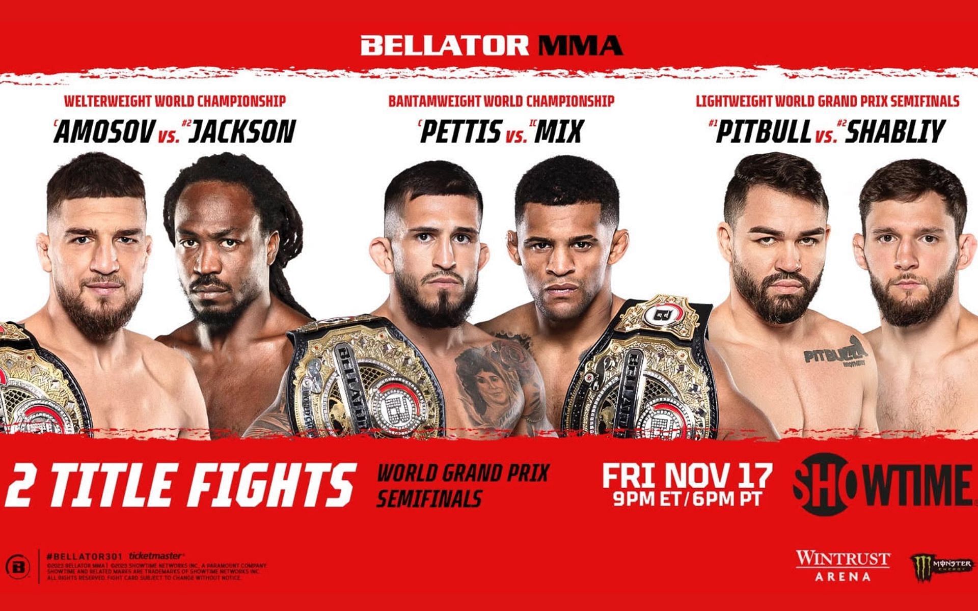 Official event poster [Photo credit: Bellator MMA]